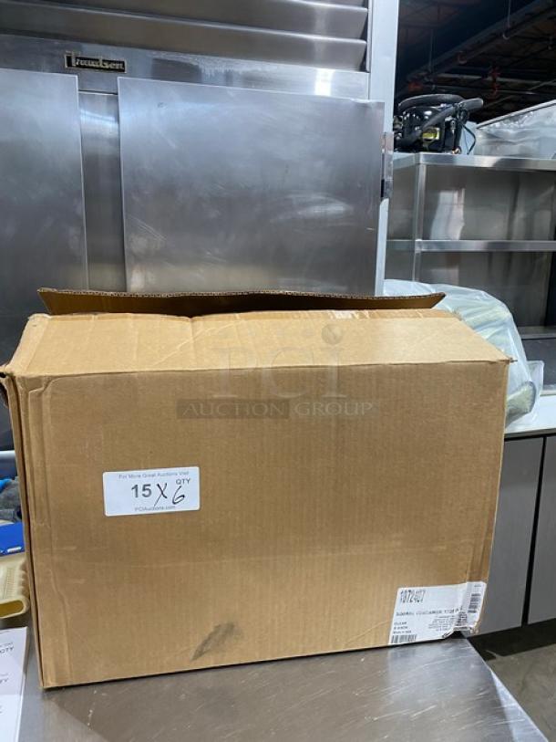 New Carlisle Commercial Clear Polycarbonate 12 Qt. Storage Container, Model 1072407, in unopened box, 6X Your Bid.