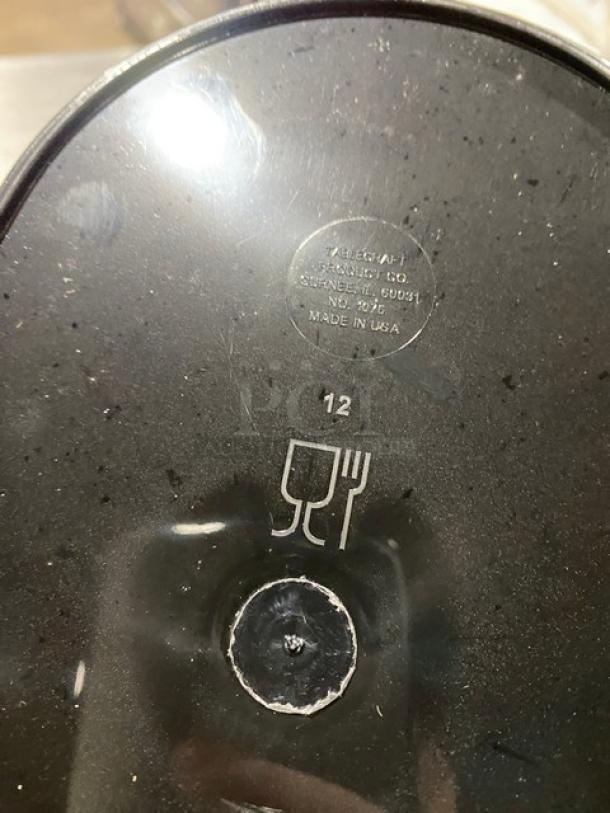 Tablecraft Model 1076BK black oval platter basket, commercial use, new condition, 3-dozen per case, made in USA.