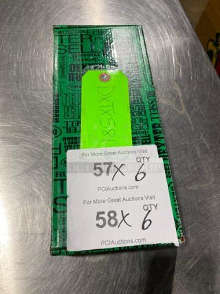 Dexter Russell Sani-Safe deboning knife box, green handle, model 11213G, stainless steel, new condition, auction quantity details.