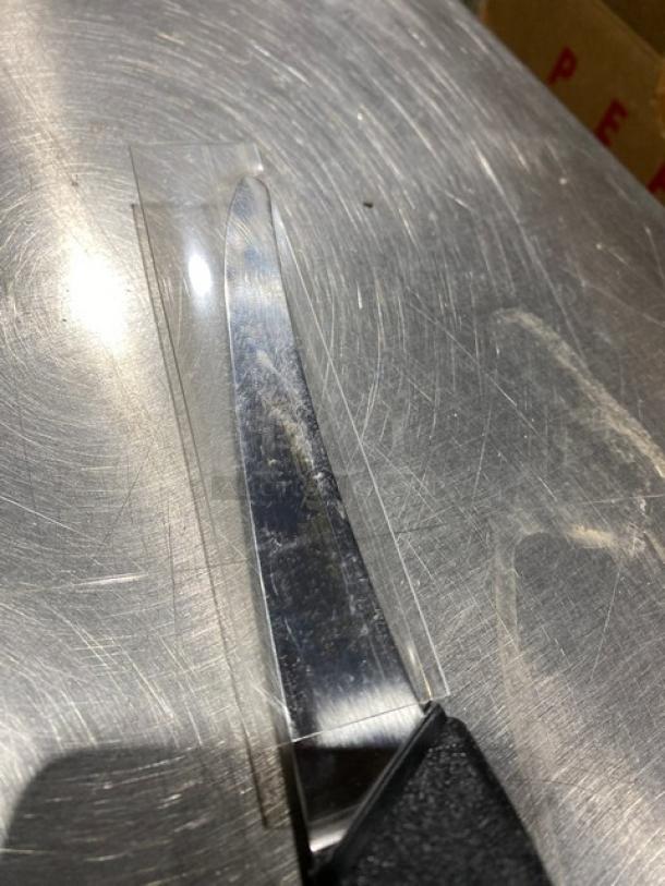 Dexter Russell Prodex Series semi-flex boning knife, PDSH131-6ST, with black grip handle, new condition.