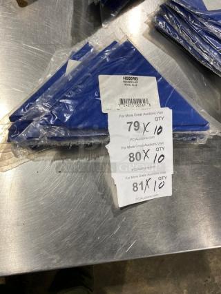 Chef Revival neckerchief, model H500RB, royal blue, poly-cotton blend, new condition with packaging, 33 inches.