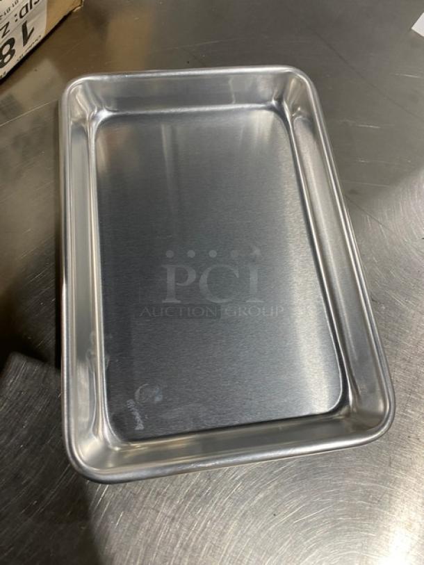 Winco ALXP-0609 aluminum 1/8-size sheet pan, new. Features open bead design, durable construction.
