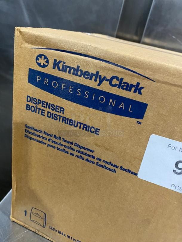 Kimberly Clark Sanitouch Hard-Roll Paper Towel Dispenser box, model 09996, new condition.