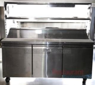 Turbo Air MST-72-X 72" refrigerated sandwich/salad prep table in outstanding condition, tested and working, 120V.