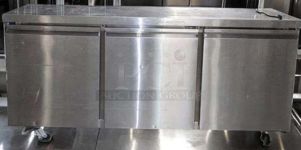 Turbo Air MUR-72X 72" undercounter refrigerator in superb condition, stainless steel finish, 120V, fully tested and working.