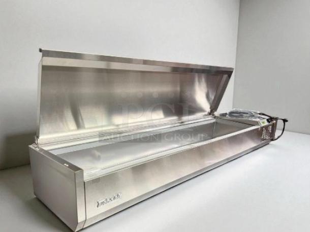 Turbo Air CTST Series countertop prep table, stainless steel, brand new, flawless condition, 120V, ready for use.