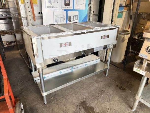 Advance Tabco HF-3G-NAT 3-well gas hot food table, natural gas, prime condition, fully tested and working.