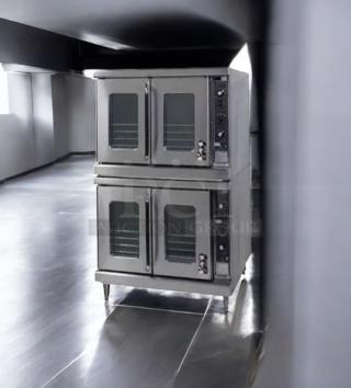 Montague EK-15A double stack electric convection oven in superb condition. 208V/3 phase. Fully tested and working.