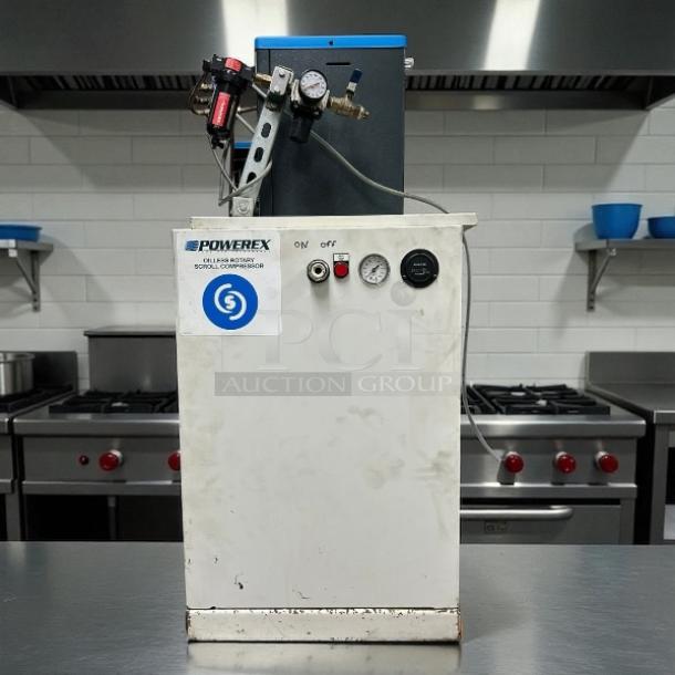Powerex WhisperAIR Oil-Less Scroll Compressor, Model SF030834BP, 230V/3-Phase, great condition, tested and working.