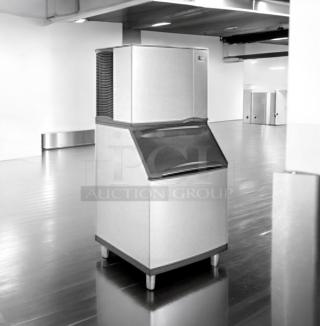 Outstanding Condition – Manitowoc SY0854A Ice Maker + Storage Bin – 115V – Fully Tested & Working! - Item #1221473