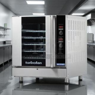 Moffat G32D5 commercial gas convection oven, full size 5 pan, stainless steel, digital controls, excellent condition.