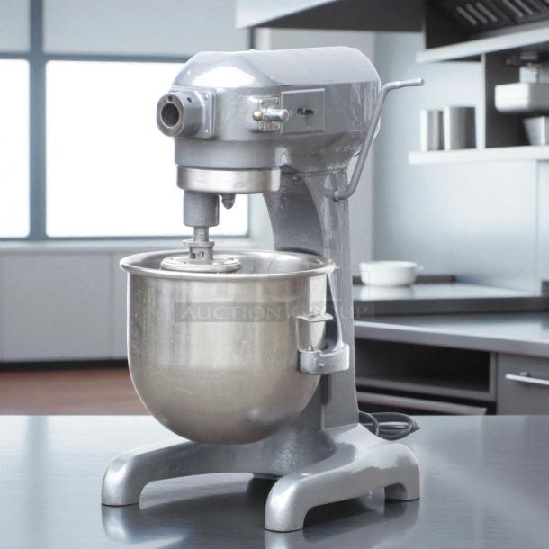 Hobart A200 20 QT dough mixer, excellent condition, 115V single phase, ideal for pizza, bakery, restaurant use.