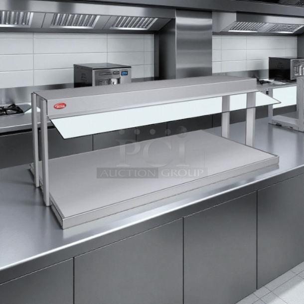 Hatco GRBW-48 Glo-Ray Buffet Warmer, 48", stainless steel, with toggle controls, 120V, 2040W, excellent condition.