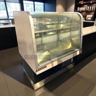 Schmidt EHD-4 refrigerated bakery display case in great condition, 115V, glass front, The C. Schmidt Company label visible.
