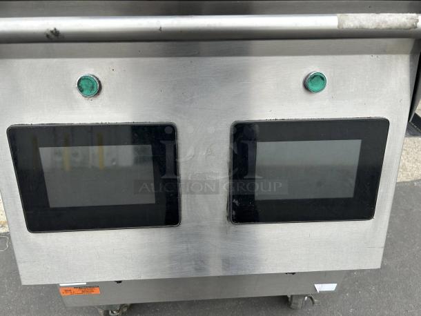 Garland Xpress XPG24 natural gas clamshell griddle, dual platens, easyTouch controls, excellent condition, 40,000 BTU.
