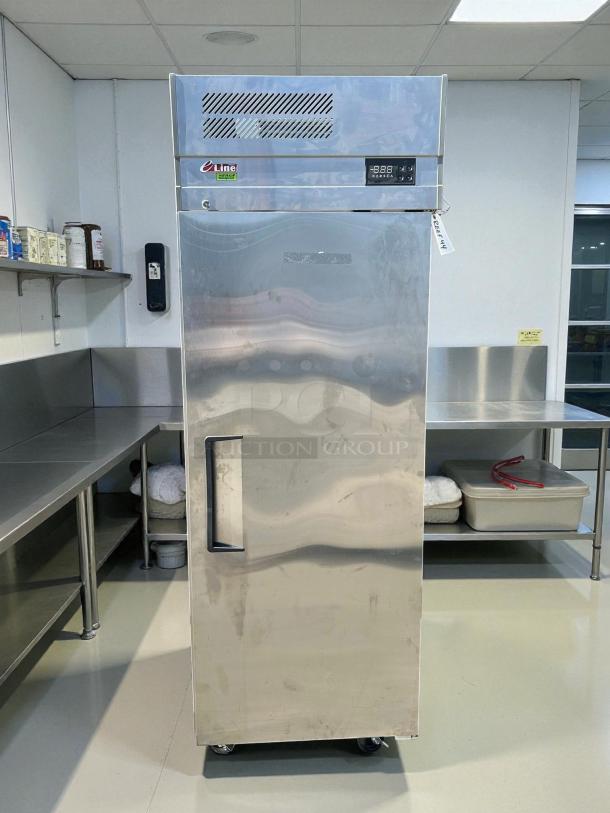Turbo Air EF24-1-N-V 28" Reach-In Freezer, like new, solid door, top mount, 22 cu. ft. capacity, digital control display.