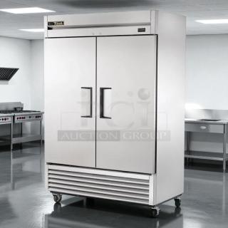 True T-49F-HC 54 1/8" reach-in freezer, excellent condition, dual solid doors, tested and working, 115v.