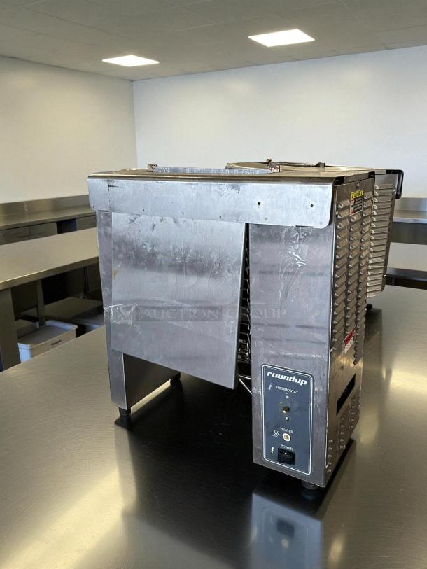 Antunes VCT-1000 Vertical Bun Toaster, 480 slices/hr, 1 1/2" opening, 208/240v, tested, working, stainless exterior.