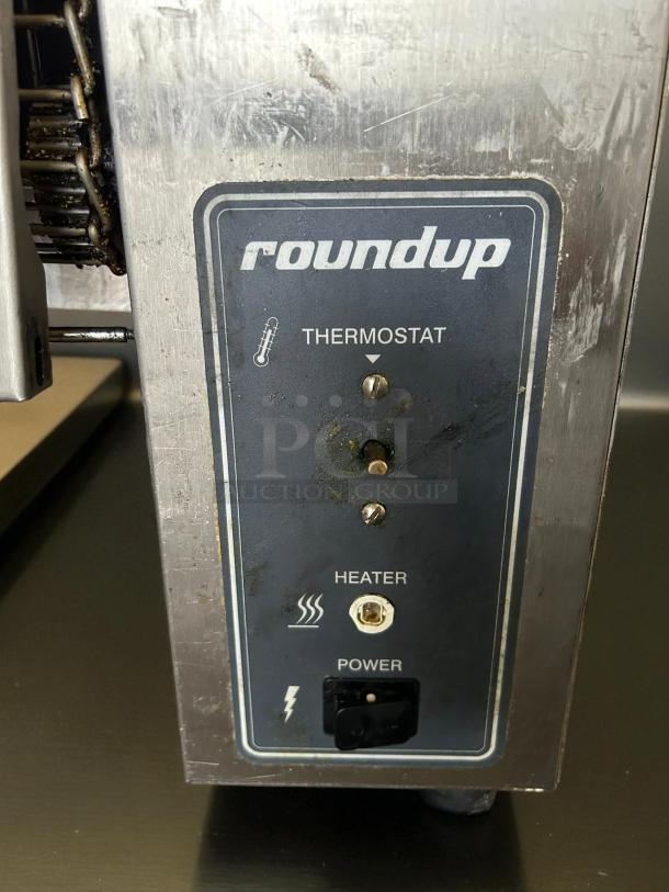 Antunes VCT-1000 Vertical Bun Toaster control panel, showing thermostat, heater, and power settings. Model tested and working.