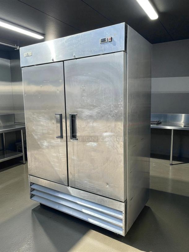 Cooler Depot XB54F commercial 2-door freezer in great condition; stainless steel exterior, tested and working.