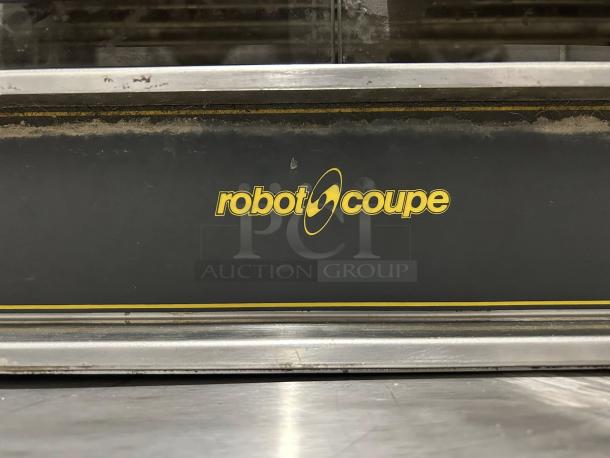 Robot Coupe electric countertop chicken rotisserie, 220v, 1ph, tested and working. Logo prominently displayed on front panel.