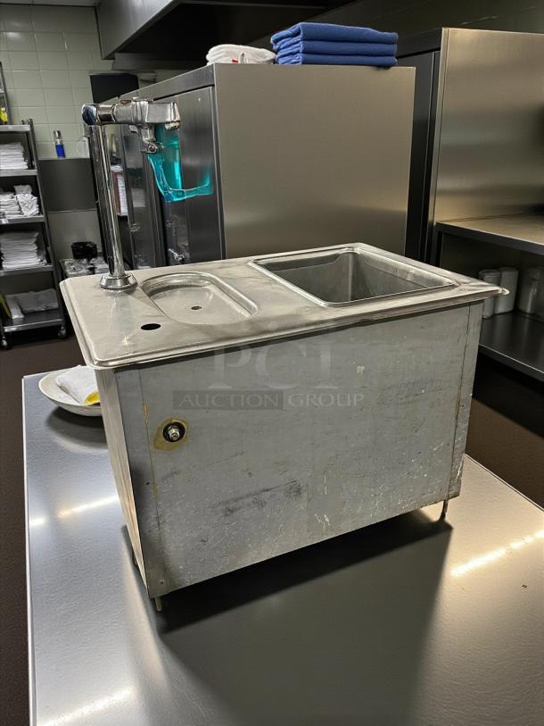 Randell 9510 Drop-In Water and Ice Station, 21"x14.63", excellent condition, tested and working, visible faucet.