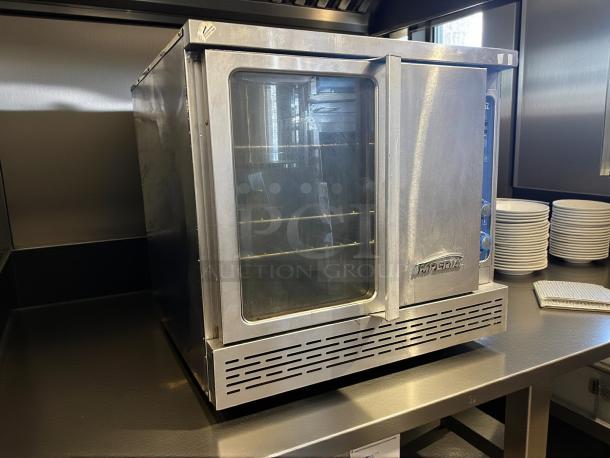 Imperial Range PCVDG-1 convection oven, two-door, bakery depth, excellent condition, stainless steel, tested and working.