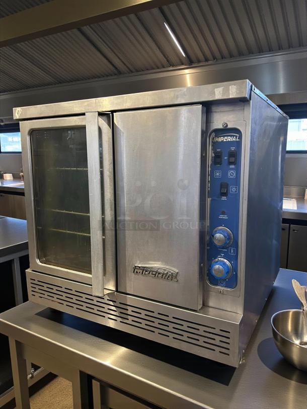Imperial Range PCVDG-1 Pro Series convection oven, excellent condition, dual glass doors, tested working, bakery depth, propane.