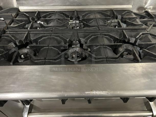 American Range AR-6 36" natural gas 6-burner range with standard oven, great condition, tested and working.