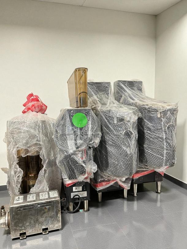 Like new Clover Vertica Coffee Tower Machine and Boiler Tower, wrapped in protective plastic, 220v, 3ph.