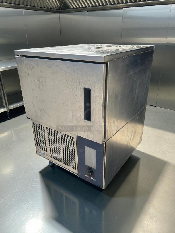 Alto-Shaam QC3-3 27" countertop blast chiller, 36lb capacity, stainless steel, tested and working, visible branding.