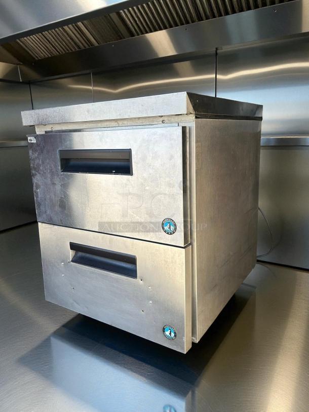 Hoshizaki UR27B-D2 undercounter refrigerator, 7.2cuft, features 2 drawers, stainless steel, tested and working condition.