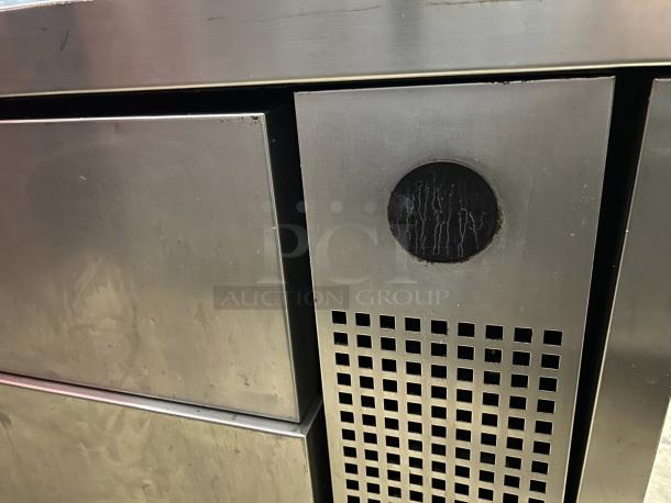 True TRCB-52-60-HC Spec Series 60" refrigerated chef base, 2 drawers, stainless steel, tested and working condition.