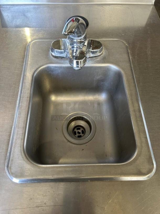 Duke SUB-PS-24-CM stainless steel hand sink cabinet in great condition, tested and working, features 24" basin.