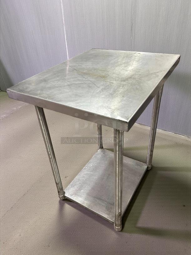 Eagle Group stainless steel worktop table in excellent condition, featuring sturdy construction and durable materials.