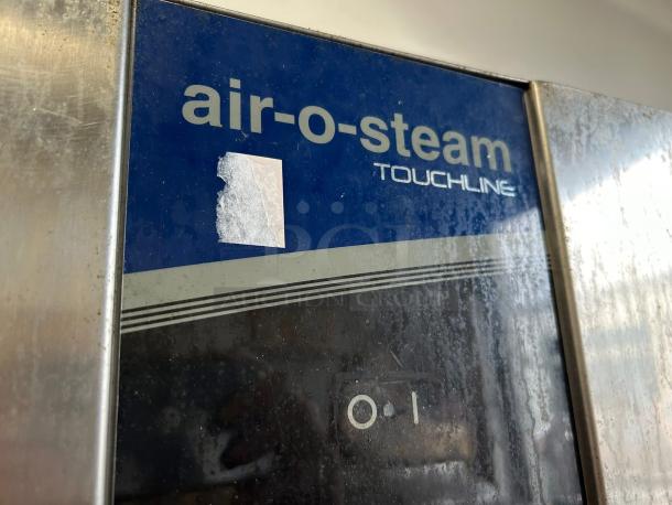 Electrolux Air-o-Steam Touchline AOS202GTP1 natural gas combi oven, fully tested, outstanding condition, stainless steel exterior.