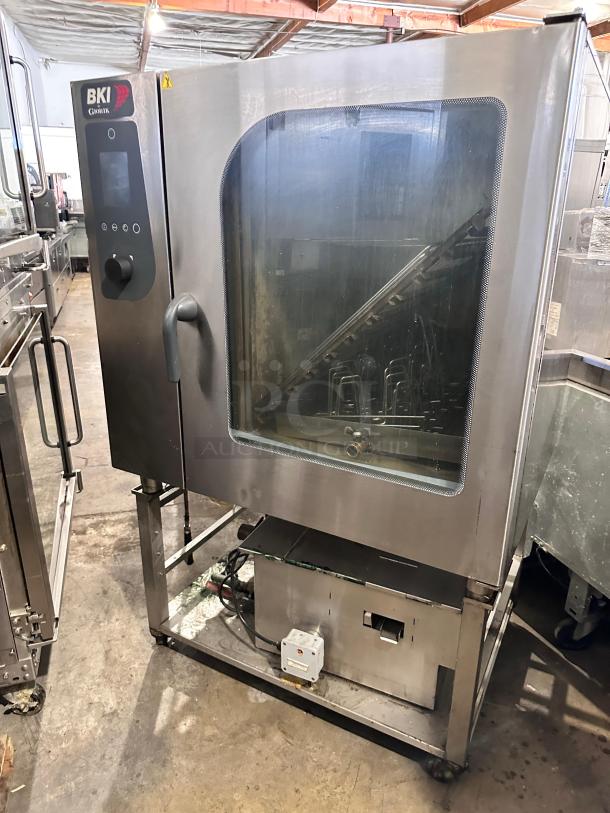 BKI TE1028 CombiKing electric combi oven in outstanding condition, 208V/3 phase, fully tested, featuring stainless steel design.