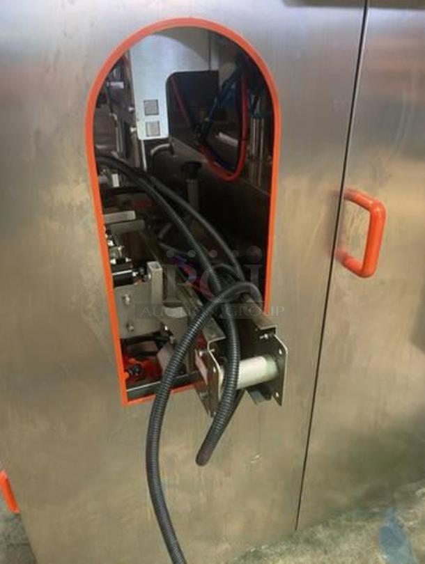 Tang Machinery four-station vacuum capper in superb condition, semi-automatic, secure vacuum-seal, stainless steel, fully tested.