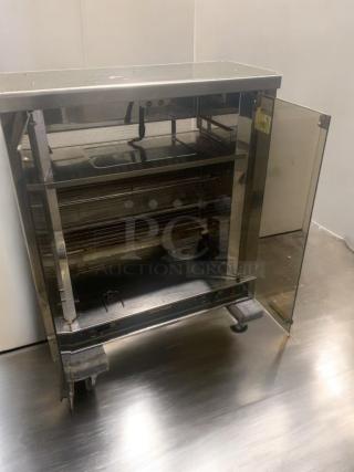 Great Condition – Commercial 2-Spit Electric Chicken Rotisserie Oven – Fully Tested & Working! - Item #1221455