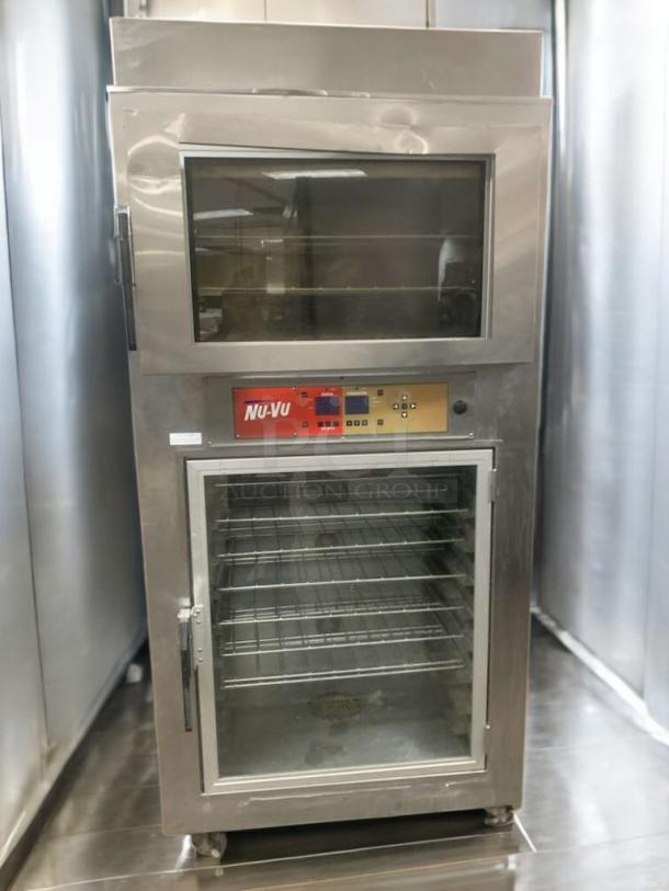 Nu-Vu SUB-123P electric oven/proofer combo, pristine condition, with visible control panel and glass doors, 208V.