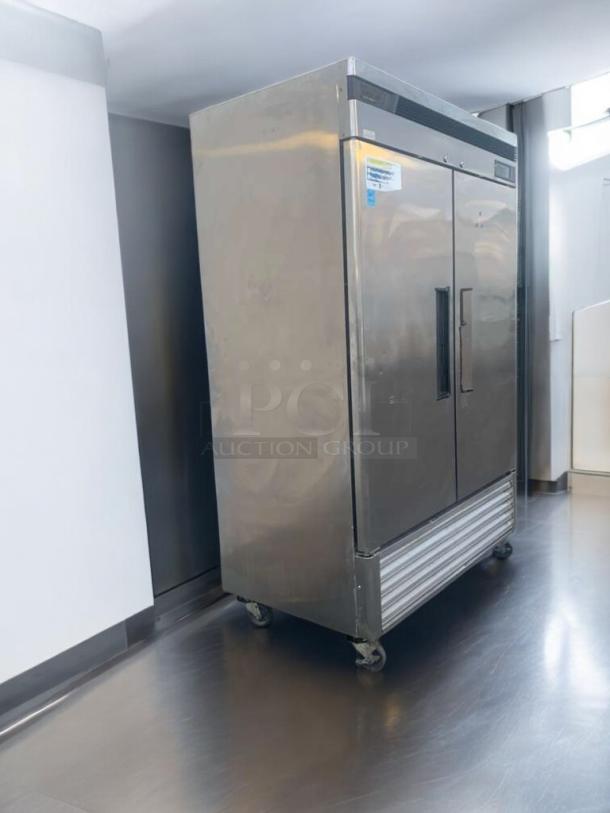 Turbo Air TSF-49SD commercial reach-in freezer, top-tier condition, two solid doors, 115V, fully tested and working.