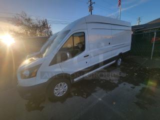 2021 Ford Transit 350 Cargo Van, high roof, 148” wheelbase, near-new, 2,023.8 miles, clean cargo area, perfect for conversion.