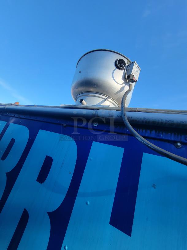 2003 Chevrolet P24 Workhorse food truck, features a complete commercial-grade kitchen. Custom-built on durable chassis.