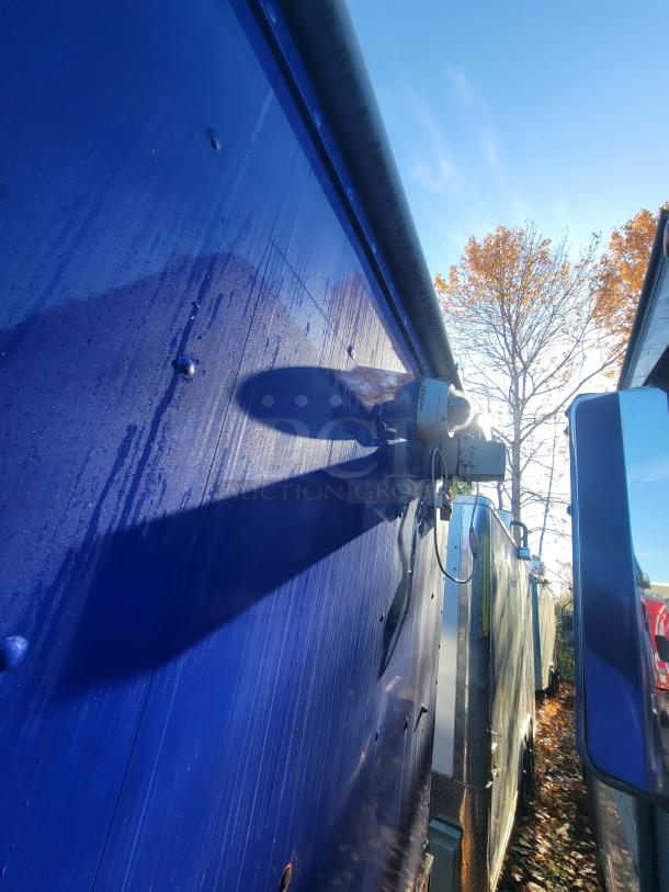 2003 Chevrolet P24 Workhorse diesel food truck, blue exterior, features a fully-equipped commercial kitchen.