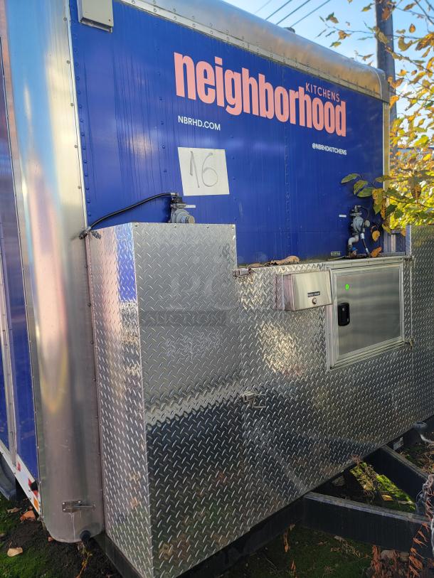 2021 Quality 24' trailer in excellent condition, featuring a fully equipped, high-capacity electric kitchen. Ideal for high-volume food service.