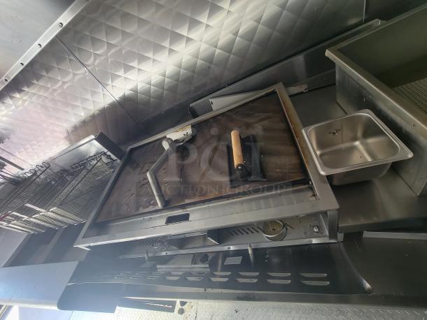 2021 24' Quality Trailer, all-electric kitchen with high-capacity commercial equipment. Stainless steel interior, like new.