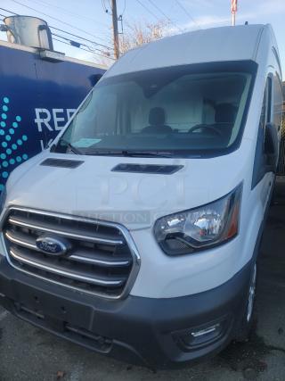 2020 Ford Transit 350 Cargo Van, high roof, low 2,212 miles, clean exterior, robust 3.5L V6, ideal for commercial use.
