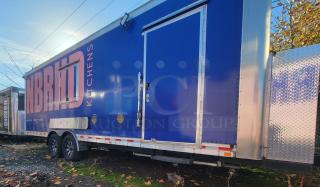 2021 24' Quality Trailer, fully equipped electric kitchen, blue exterior, NHBRHD branding, excellent condition, ready for high-volume use.