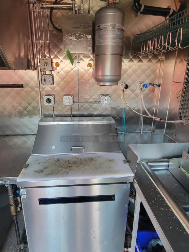 2021 Quality 16-Foot Kitchen Vessel interior showing stainless steel equipment, outlets, and piping in excellent condition.