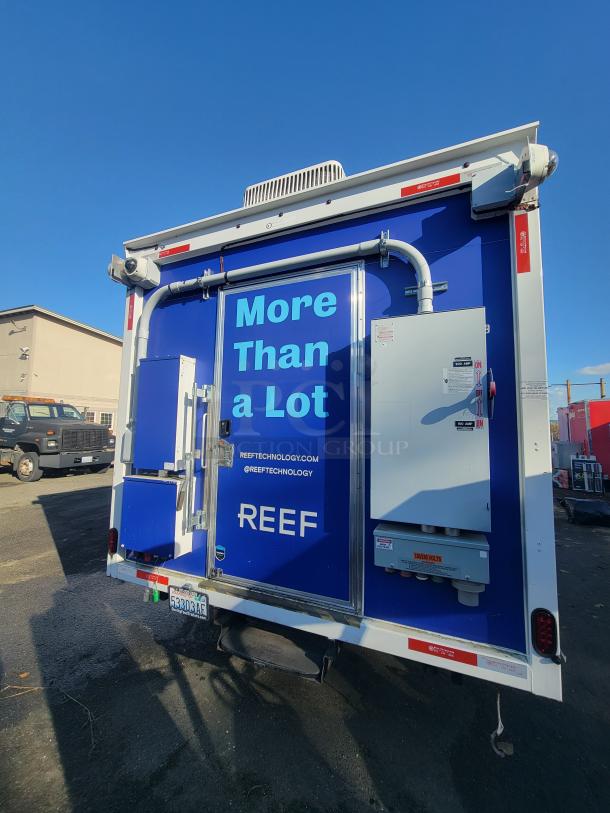 Professional-grade 2020 Quality Model 24' food trailer, blue exterior, fully equipped for high-volume operations, with visible "REEF" branding.